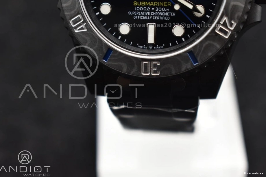 VS Blue 1:1 Dial 1157 Lightweight Sandblasted Submariner DLC Bracelet DLC Edition Best on Black VSF DIW 0831